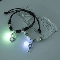 Heart has a consonant couple Induction luminous couple bracelet Couple fashion bracelet A pair of male and female bracelets best friend