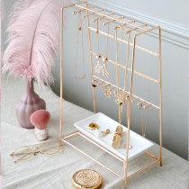 Jewelry Rack Ornament Frame Earrings Necklace Shelf Ring Tray Display Dresser Home Jewelry Containing show Show