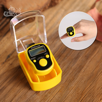 Manual number multi-function luminous ring type counter finger decompression batch battery meeting record