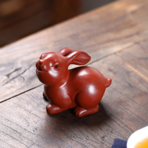 Purple Sand Junyu Rabbits Tea Petty Rabbit Hand Made Hand Made Play Tea Ceremony Decoration Rabbit Year
