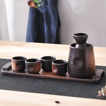 Hotel teacup white wine glass female ancient 300ml clear Hulk capacity Japanese wine Ware wine Ware wine warm wine