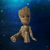 Cute Guardians of the Galaxy 2 tree personality Lute doll doll ornaments surrounding hand-made baby keychain pendant