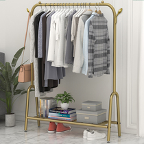 Light luxury drying rack floor bedroom hanger Net red creative shelf household simple single pole coat rack