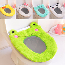 Cartoon cute toilet paste waterproof thick plush paste toilet sleeve ring toilet seat cushion toilet seat cushion toilet toilet toilet