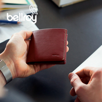 Bellroy Australia imported Note Sleeve fashion Mens wallet cow leather short wallet for men and women ultra-thin
