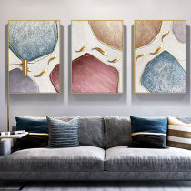 Living Room Hotel Decent Board Room Hanging Painting Hand-painted Oil Painting Force for upstream Nordic minimalist style Decorative Painting Retro