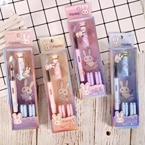 Girl heart pendant pen for girls little fairy cute super cute primary school students special replaceable ink sac ink gall plastic