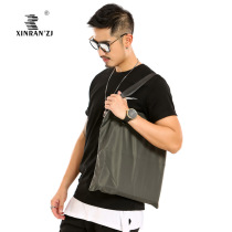 Simple Personality Men Casual Carry Single Shoulder Bag Vertical NYLON WATERPROOF LIGHT TRAVEL SHOPPING BAG Bag Student Kits