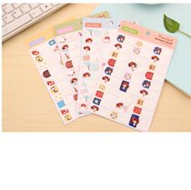 Student stationery creative cute name stickers baby kindergarten textbook waterproof label stickers 26 small pieces