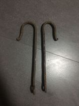  Iron hook hook second-hand thrift nostalgic collection film and television props two