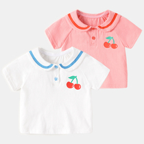 Baby clothes baby doll collar short sleeve T-shirt summer children boys half sleeve children Base shirt 6 months 3 tops