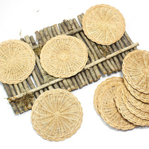 Kindergarten pastoral style decoration handmade straw plate Wall area corner ring creation plant cornfield character background pad