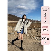 Aunt Barbie Fur Coats Fur Coats Women Early Spring 2022 New Korean version Less age Young Thickened Warm Coat