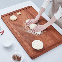 First heart dumplings and panel roll-out panel large solid wood chopping board household anti-mildew antibacterial cutting board kneading noodle chopping board