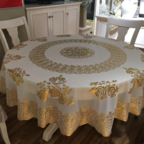 High-end round tablecloth luxury premium French waterproof and oil-proof disposable European style 2020 new home