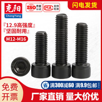 M12M14M16 12 9 grade high strength full tooth inner hexagonal screw rollaway cup head bolt cylindrical head screw