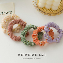 Small intestine Hairband hipster daisy hair rope simple ins wild cute hair rope tie hair Korean hair accessories female