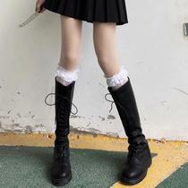  Lace long tube over-the-knee socks non-slip thigh socks Japanese students spring spring summer cute high tube socks