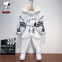 Shnuby Snoopy Childrens Sky silk sunscreen suit ultra-thin summer boy breathable baby sports summer dress