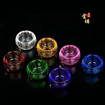 Crystal water supply for Buddha Cup Buddha tribute cup small glass essential oil Cup smallest colorful water supply Cup