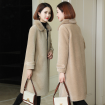 zqqz cashmere coat women long mink fur fur one 2020 new wool fur coat 2197