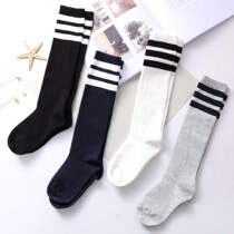 Bambi childrens socks childrens long tube socks kindergarten school socks cotton breathable bone-free socks