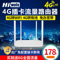 hiwofa 4G plug-in card sim wireless router Full Netcom wireless AP to wired traffic card Hotspot monitoring transmission Telecom Mobile Unicom