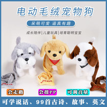 Childrens Toys Dogs Walk Can Sing Simulation Teddy Dog Plush Electric Talking Tools Machine Puppy
