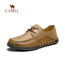 Camel leather shoes mens leather brand autumn business soft bottom soft leather breathable British youth mens shoes tide shoes