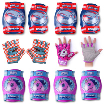 Animal children roller skating gear full set of gloves knee pads hand gear skateboard bicycle balance car riding boys and girls