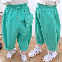 Baby casual pants 2021 summer new children Korean version of loose Haren pants tide girl spring and autumn foreign trousers