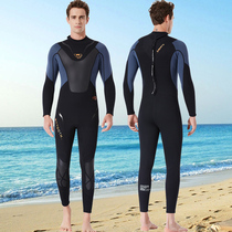 3mm one-piece diving suit mens swimsuit suit thick cold and warm autumn winter deep diving jacket jellyfish suit wet coat