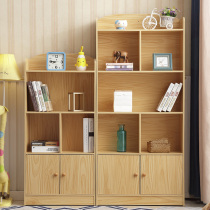 Childrens bookcase bookshelf simple bookshelf bookcase students with door bookcase bookcase combination storage storage cabinet