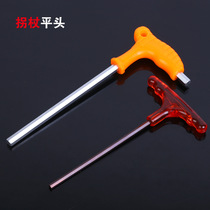 T-type ball head hexagon wrench Single 2 5-10mm plastic handle extended metric hexagon wrench screwdriver