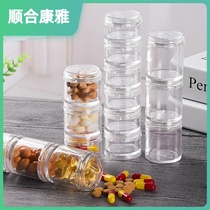 Kit portable raw vegetarian box to forget the plaid pharmacy bottle for the seven days of medicine themetics