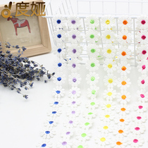 White flower milk silk water soluble lace lace edge fabric accessories clothing diy decorative skirt curtain fabric