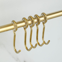 Stainless Steel Sleeve Hook Golden Crossbar Hooks Clothing Hook Free Kitchenette with Rod Active Hook Silver Color Single Hook