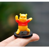 2021 new super cute Winnie the Pooh ornaments desktop miniature landscape landscaping mini cartoon animal