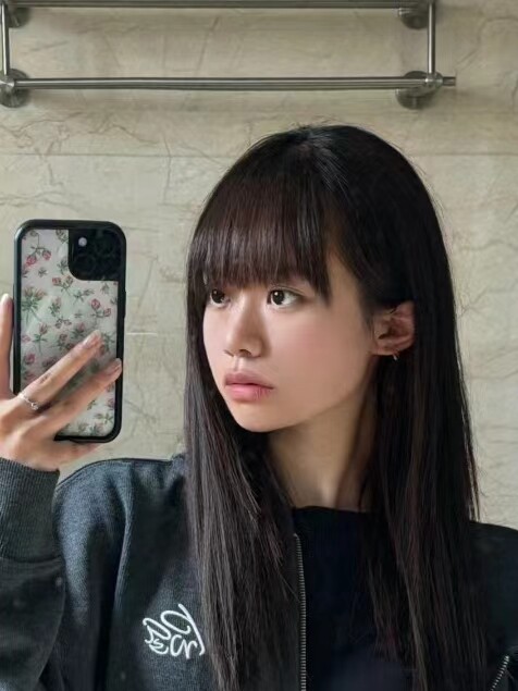 真我黑长直漫画齐刘海假发套 全真发整顶设计 自然隐形无痕贴合 长发飘逸顺滑
