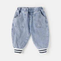 Baby spring clothes for children girls boys boys spring and autumn Korean version of long long trousers 2-3 years old children wear outside