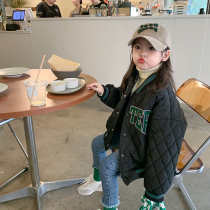 Childrens baseball clothes 21 new Korean version male and female child babies quilted magna collar letter embroidery clip cotton jacket tide