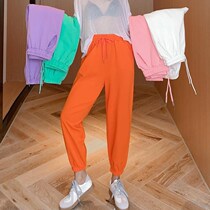 Korean foot sports pants women loose slim Joker summer thin pants ins tide 2021 New Pants