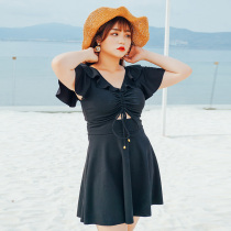 Bubble Hot Spring Increased Code Swimsuit Woman Two Sets Of Fat mm200 Catty Conservative Shading BIG CHEST SEXY SKIRT STYLE