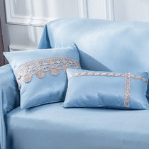 Ice Silk Hug Pillow Living-room Sofa Back Cushion Bedside Leaning Pillow Chair Summer Office Waist Pillow Holding Pillow Cover Holding Pillow Core