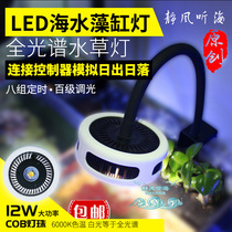 Quiet wind listening to the sea LED seawater algae tank light Full spectrum aquatic plant light Grass tank clip light Aquarium fish tank algae light lighting light