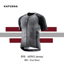 KATUSHA Men Mens Short Sleeve Riding Clothes Riding Top AERO Pneumatic Series