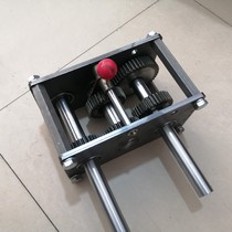 Manual shift 3-speed adjustment speed change gear box speed increase deceleration transmission transfer case hand crank power generation hydropower wind power