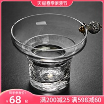 Heat resistant glass filter Tea leak silver ball to take the day-type worries net suit Gongfu tea fitting tea tea filter funnel