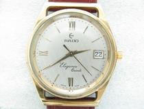 Swiss calendar gold-clad quartz hollow mens watch eta 940111