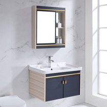 Space aluminum bathroom cabinet combination Modern simple small apartment bathroom washbasin Wall-mounted washbasin washbasin sink